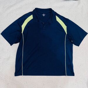 Dockers Golf Polo Short Sleeve Shirt Navy Men XL Atheisure Athletic Club Summer